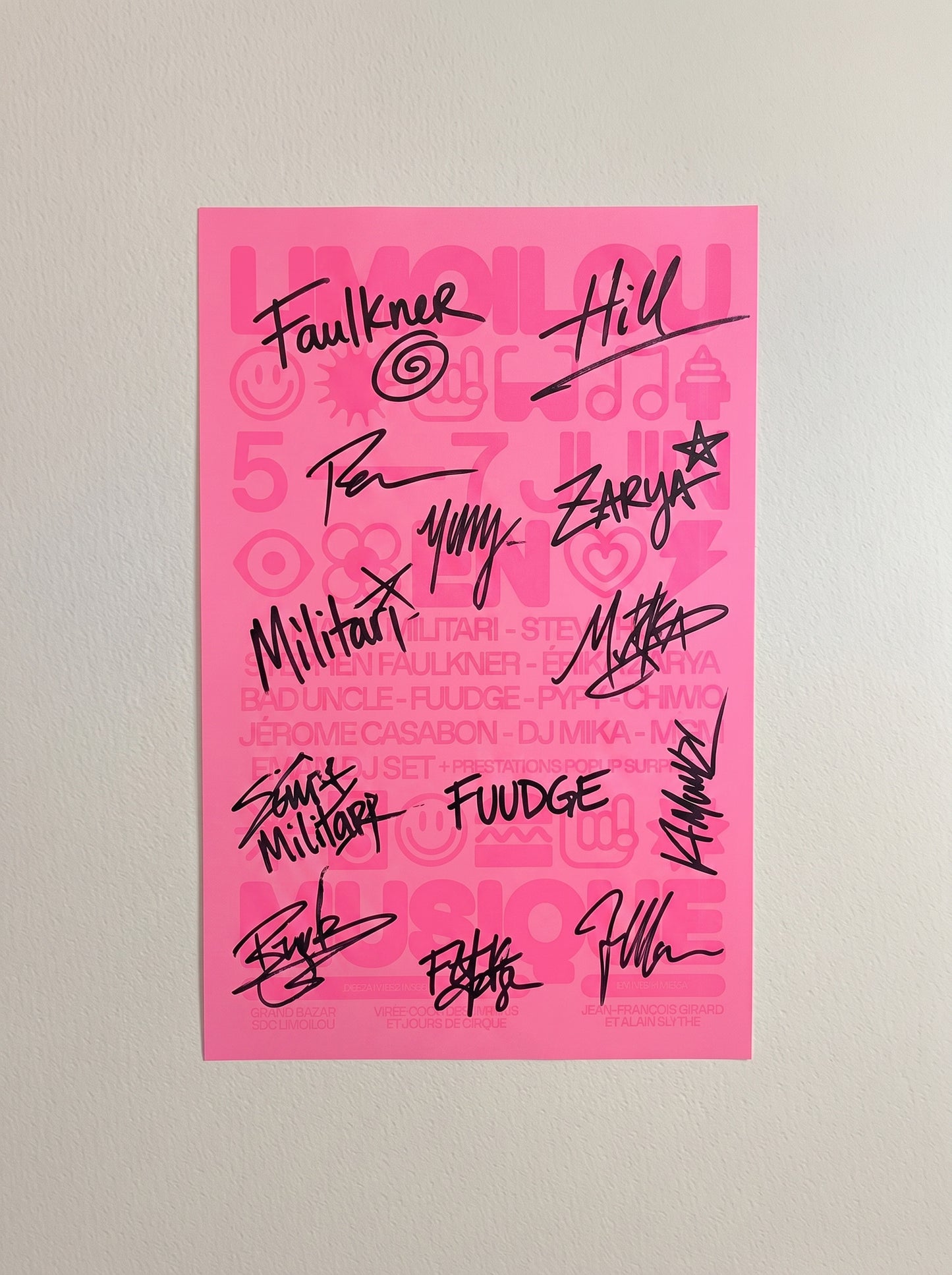 Affiche officielle signée par les artistes – Limoilou en musique (un seul exemplaire)