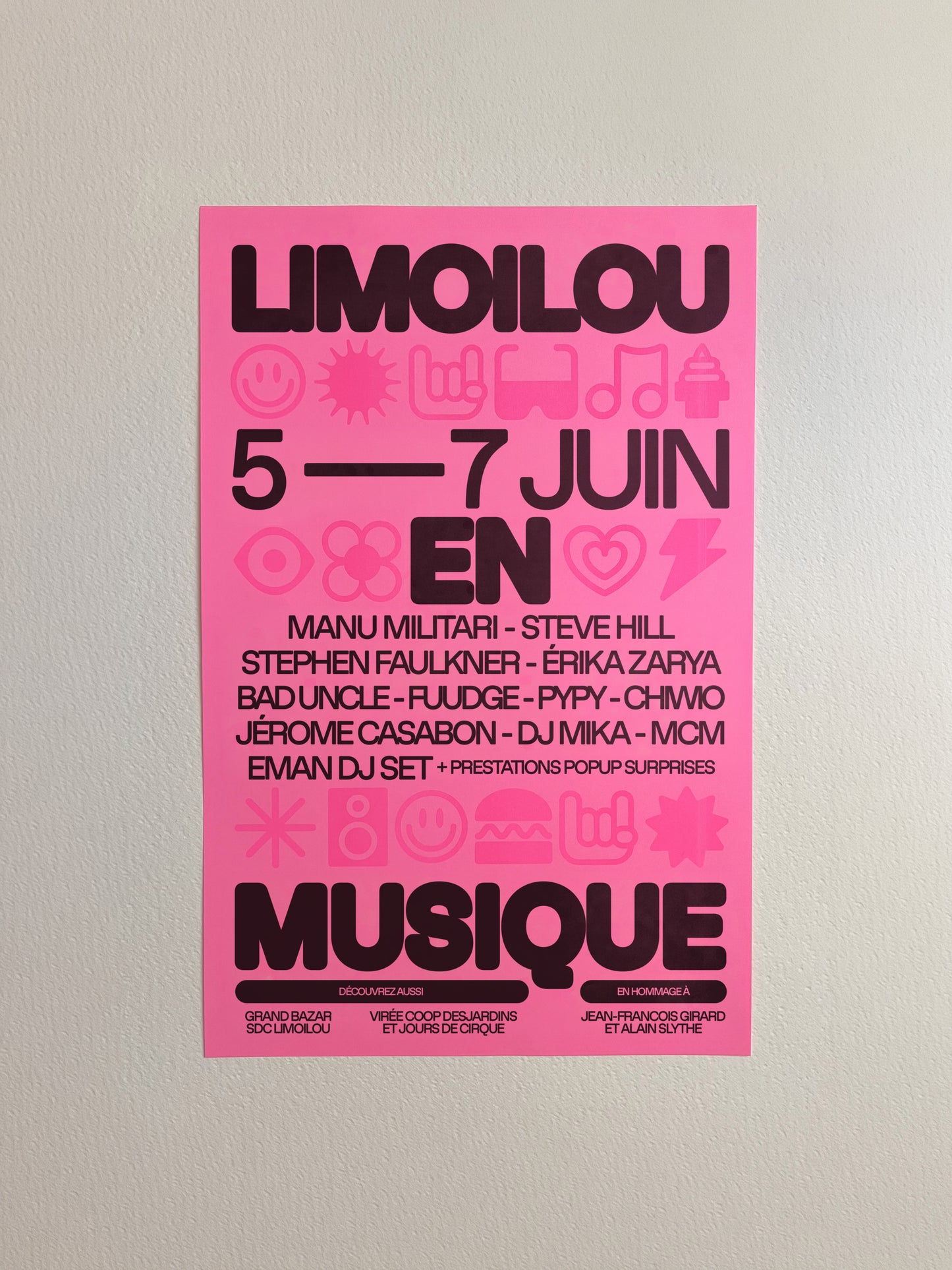 Affiche officielle – Limoilou en musique (Édition Limitée - 20 copies)