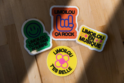 Ensemble des 4 autocollants - Collection Limoilou