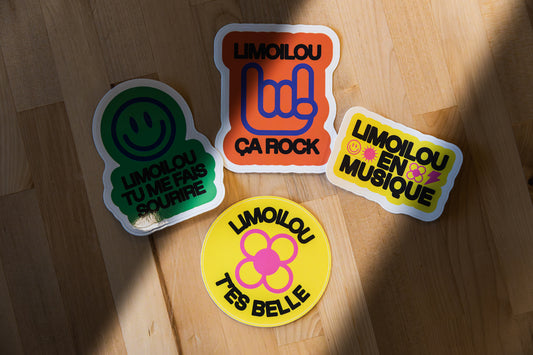 Ensemble des 4 autocollants - Collection Limoilou