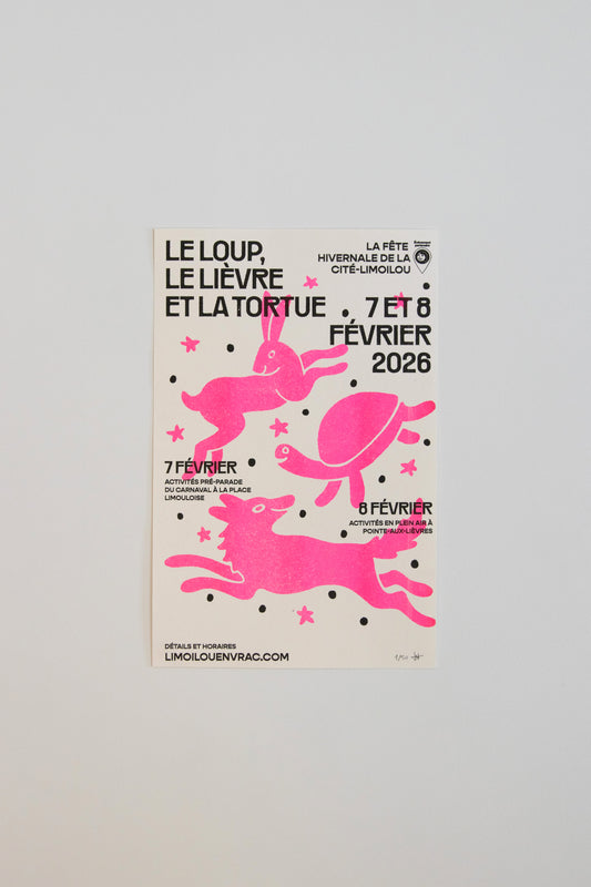 Affiche officielle – Le Loup, le Lièvre et la Tortue (Édition Limitée)