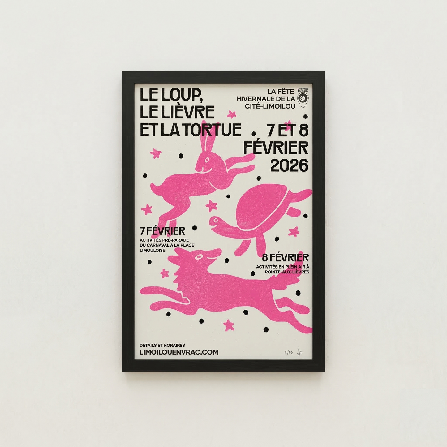 Affiche officielle – Le Loup, le Lièvre et la Tortue (Édition Limitée)